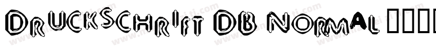 Druckschrift DB Normal字体转换